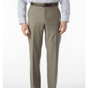 ENRO expandable waist cuffed wrinkle resistance washable flat front dress pants